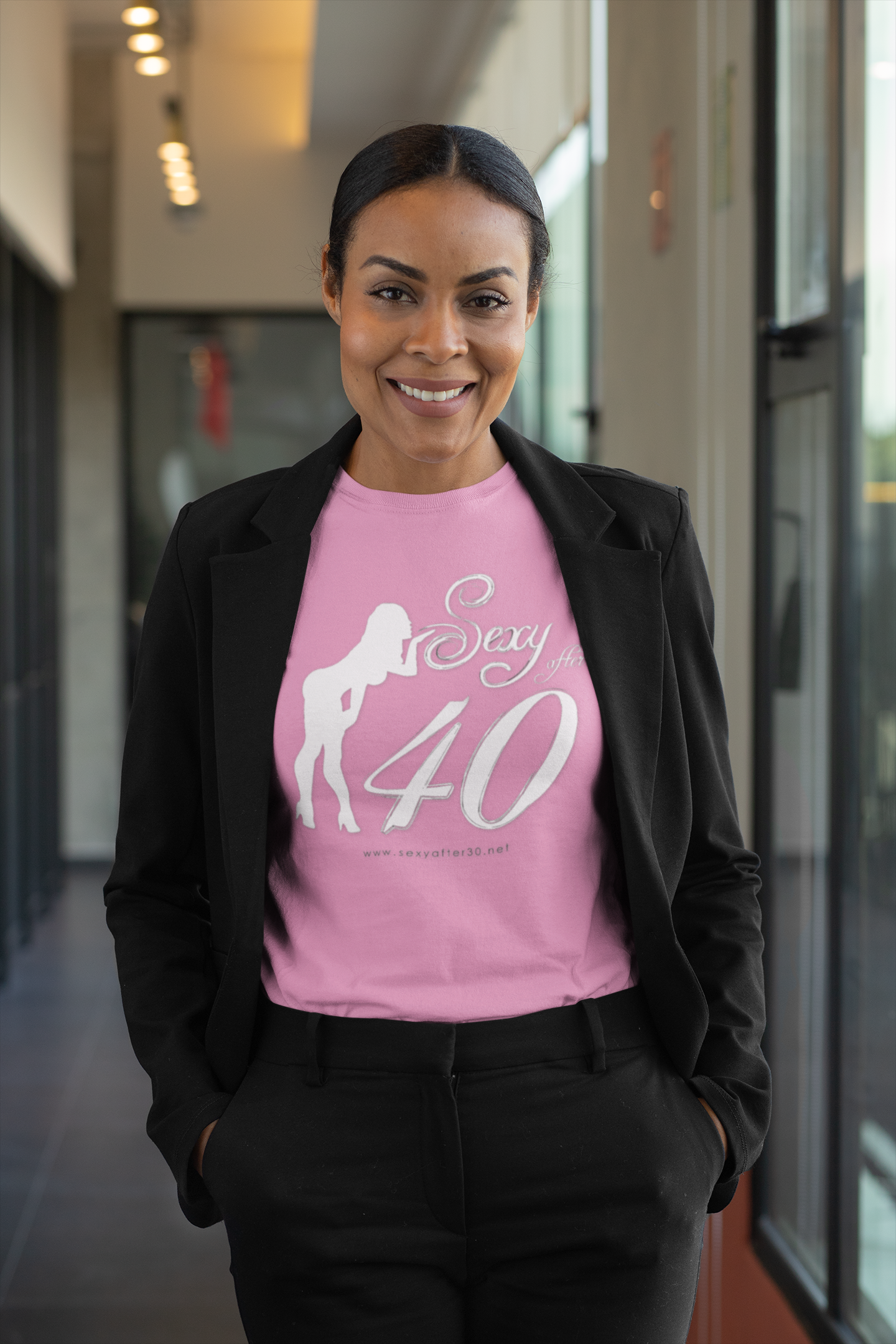 Sexy After 40 Women's Softstyle Tee - Celebrate Confidence and Style
