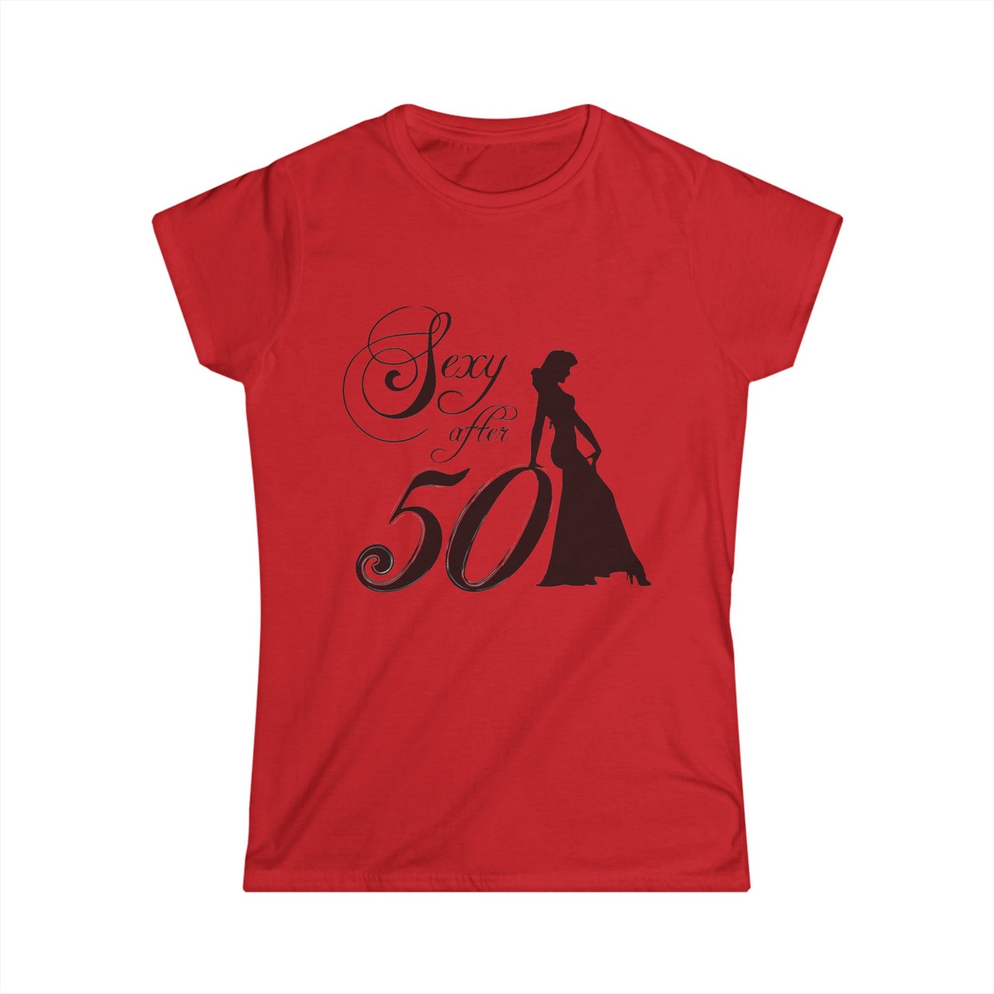Sexy After 50 Women's Softstyle Tee - Fun and Empowering Casual Wear
