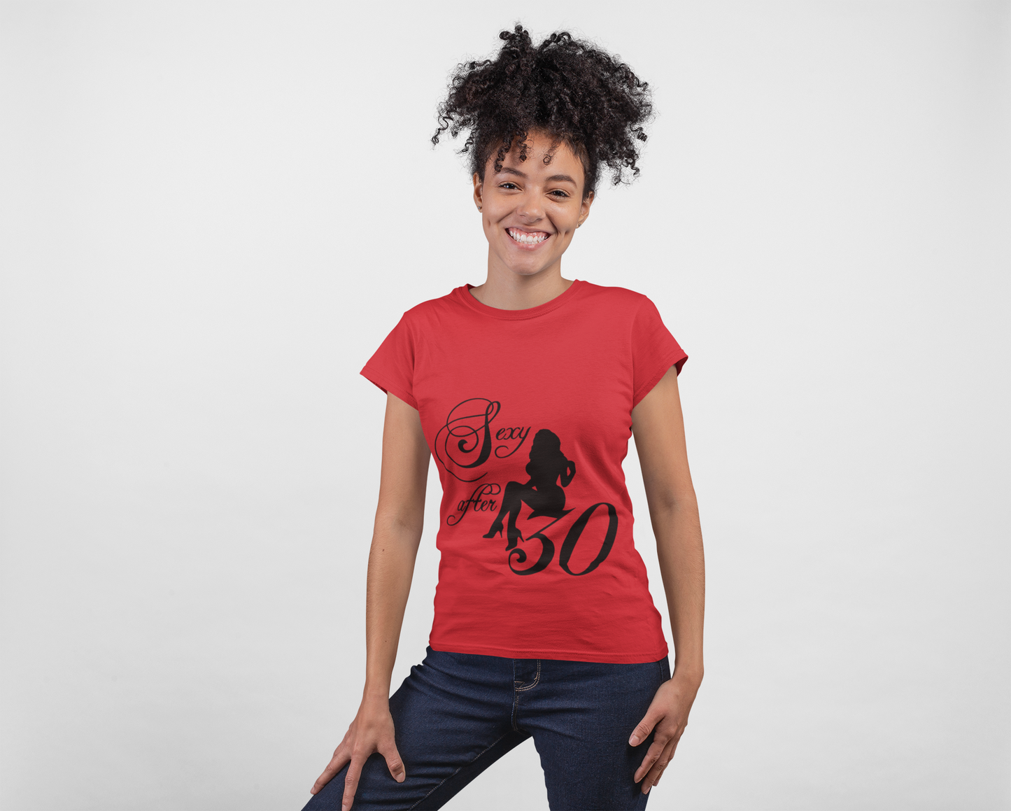 Sexy After 30 Women's Softstyle Tee - Stylish & Empowering Graphic Tee for Celebrating Milestones