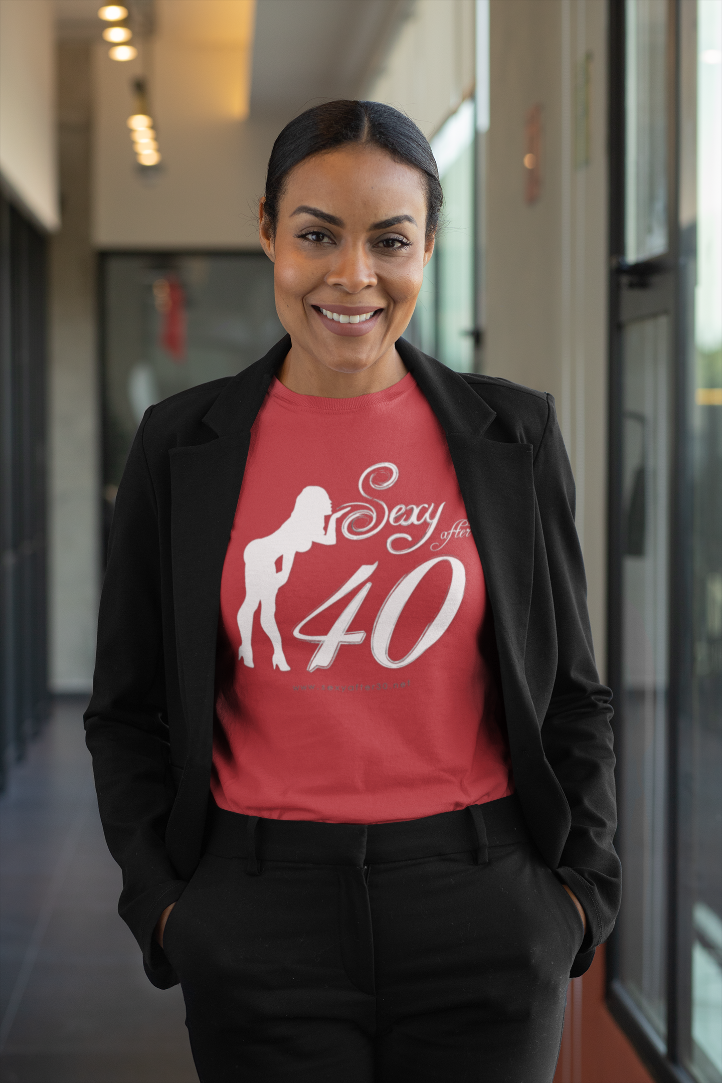 Sexy After 40 Women's Softstyle Tee - Celebrate Confidence and Style