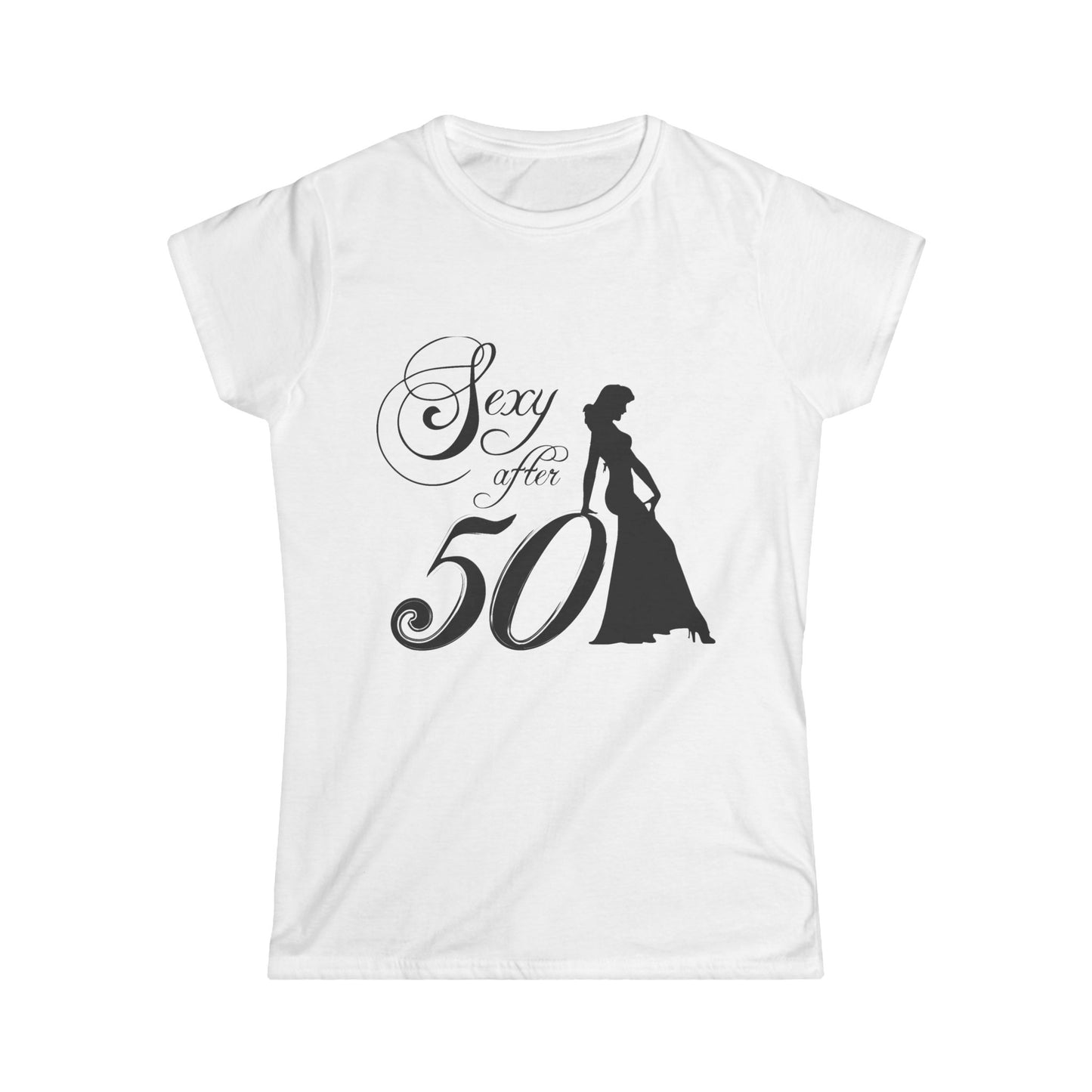 Sexy After 50 Women's Softstyle Tee - Fun and Empowering Casual Wear